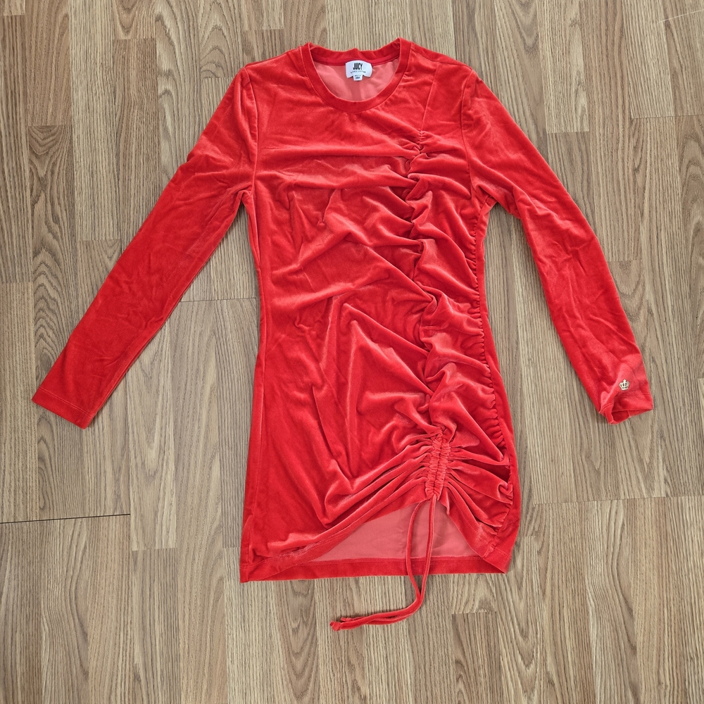 Juicy Couture Vibrant Red Velvet Dress